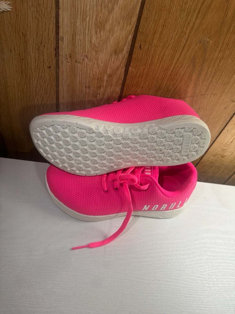 NOBULL Women's Neon Pink Classic Outwork Shoes